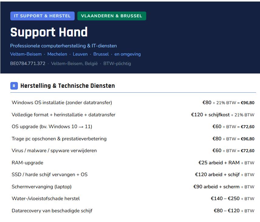 Computer herstellen, Ophalen