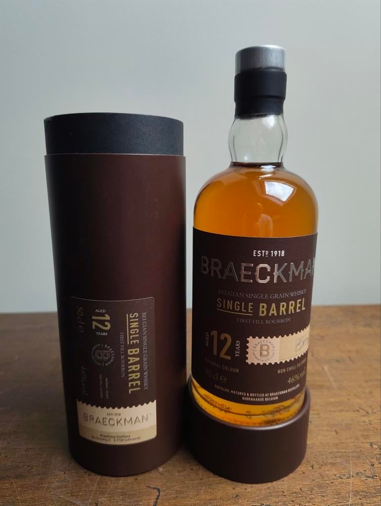 Braeckman 12 years Vintage 2007 Whiskey, Collections, Vins, Enlèvement ou Envoi