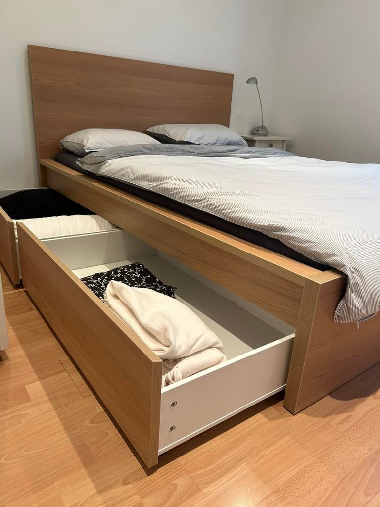 Lit ikea être clair 140cm, Maison & Meubles, Enlèvement, Comme neuf