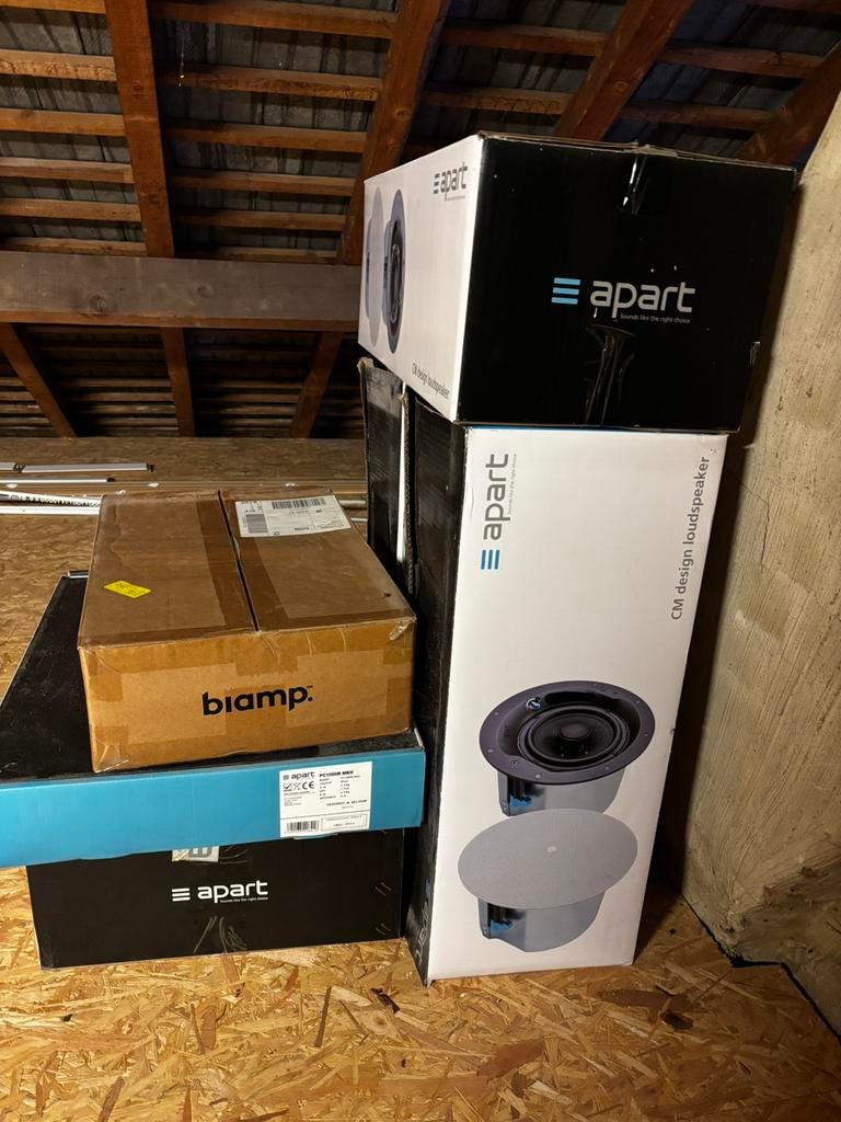 Audio installatie incl boxen Biamp / Apart - Nieuw, Enlèvement, Neuf, Audio