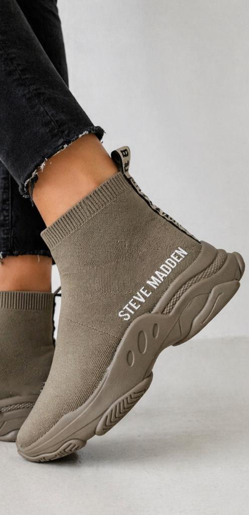 Steve Madden MASTER sock sneakers maat 37, Beige, Steve Madden, Ophalen of Verzenden, Zo goed als nieuw