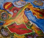 Peter Diem - "Kiss", Antiek en Kunst, Kunst | Schilderijen | Modern, Ophalen