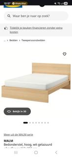 Ikea bed malm 160cm, Huis en Inrichting, Slaapkamer | Bedden, Ophalen, Wit