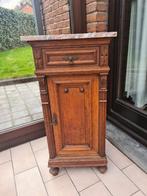 Antieke eiken kastje met marmeren tablet, Ophalen