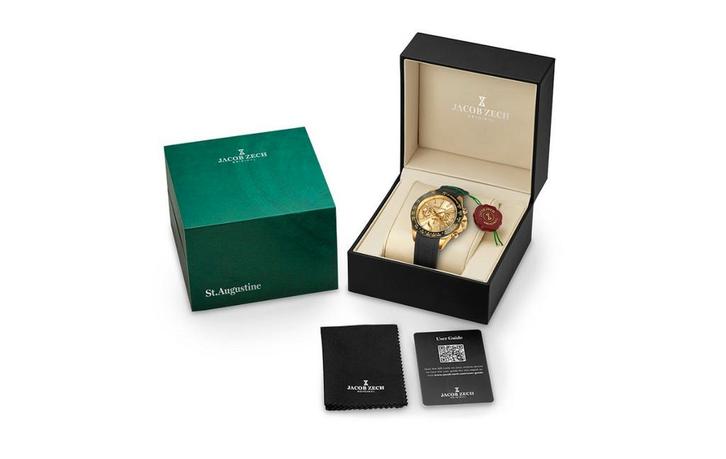 Jacob Zech St.Augustine, Handtassen en Accessoires, Horloges | Heren, Goud, Goud, Ophalen of Verzenden