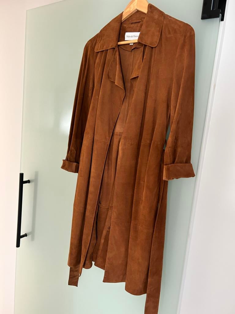 Lange suède jas, nieuw van Perdo de Hierro, Kleding | Dames, Jassen | Winter, Ophalen, Nieuw, Maat 38/40 (M), Overige kleuren