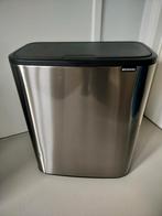 Brabantia Touch mat Stitch résistant aux empreintes digitale, Neuf, 40 litres ou plus, Enlèvement, Métal