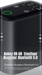 Aukey BR-O8 – Emetteur Récepteur Bluetooth 5.0, Télécoms, Enlèvement ou Envoi, Neuf, Émetteur et Récepteur