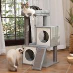 Nieuwe stevige krabpaal houtlook – 89cm met huisje, Ophalen of Verzenden, Zo goed als nieuw, Krabpaal