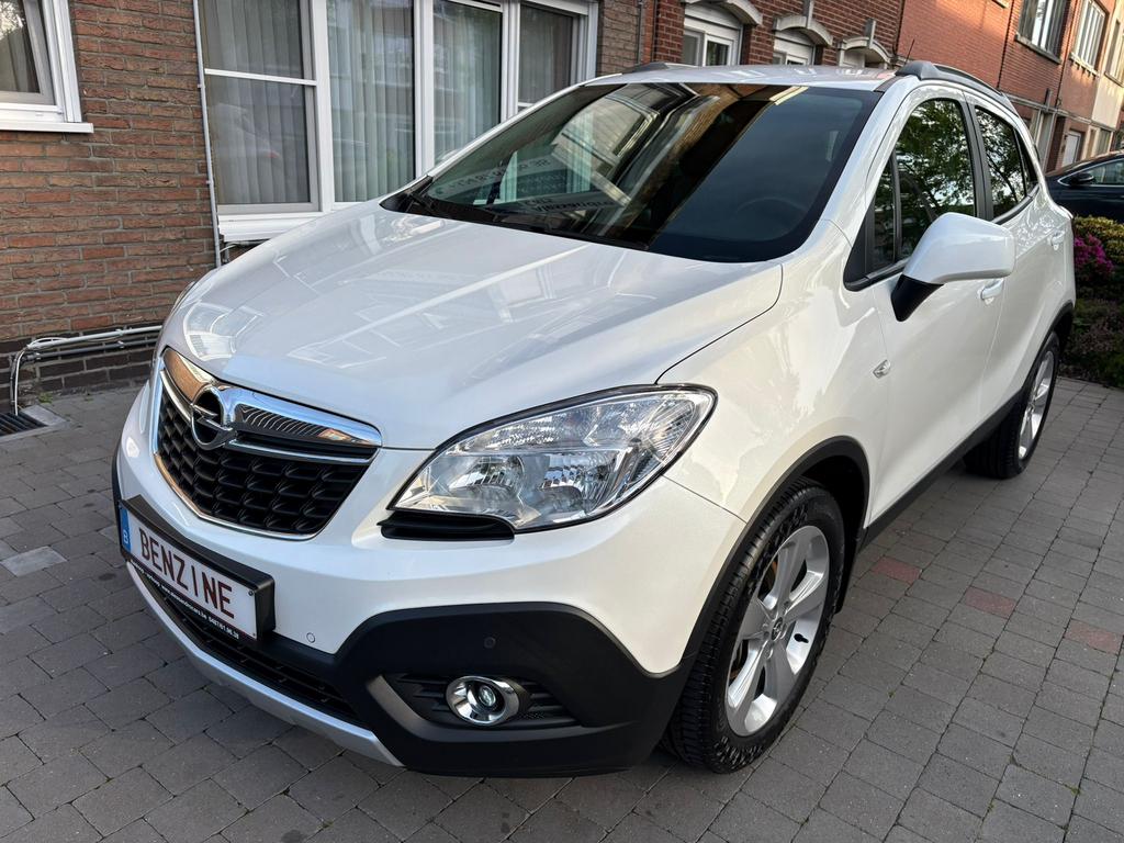 Opel Mokka 1.6i! Nieuwstaat* Airco*Navi* 54000km* Garantie!, Voorwielaandrijving, Stof, Wit, 1598 cc