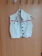 9/10 jaar witte korte mouwloze jas, Kinderen en Baby's, Kinderkleding | Maat 134, Gebruikt, Sans marque, Meisje, Ophalen of Verzenden