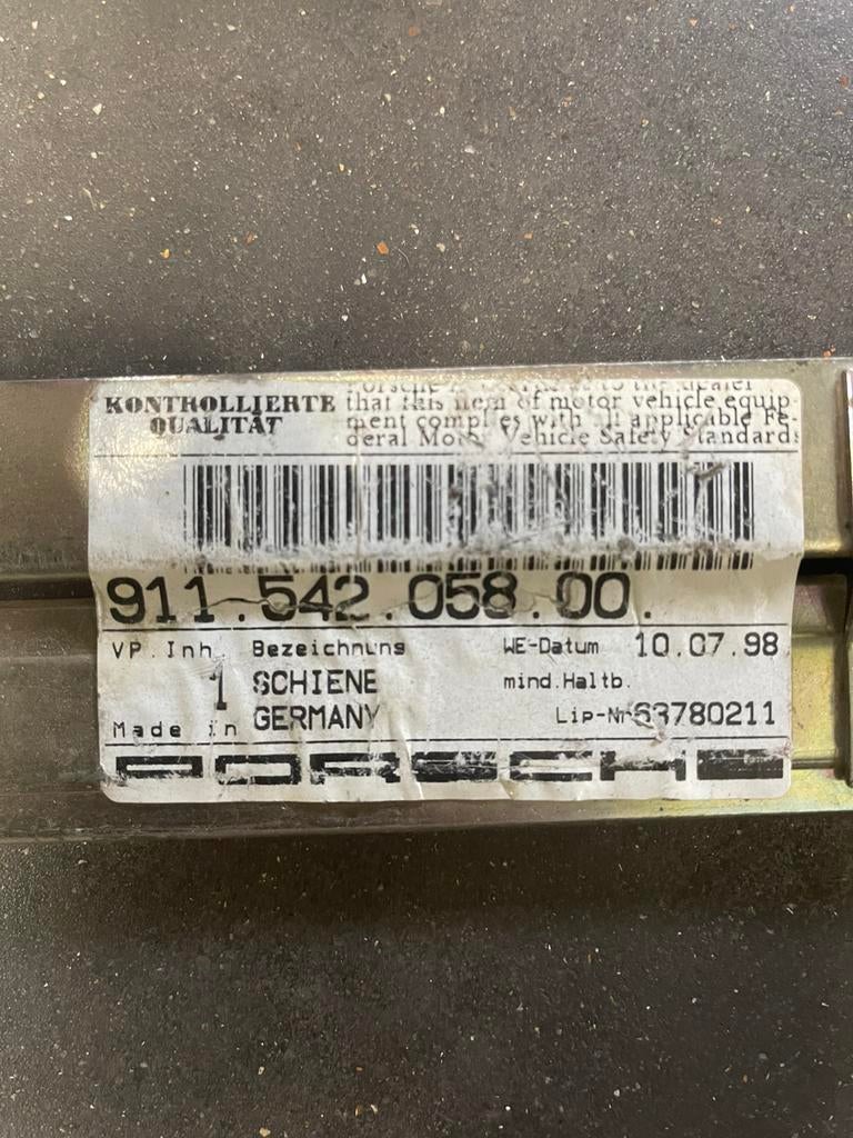 window lifter rail, Ophalen, Porsche
