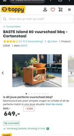 Nieuwe cortenstalen Plancha vuurschaal bbq nieuwprijs 650eur, Ophalen of Verzenden