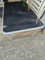 Tuintafel licht metaal met glas . Voor dinsdag afhalen ., Tuin en Terras, Ophalen, Metaal