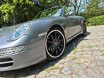 Porsche 911 (997) cabrio handgeschakeld, in topstaat., Auto's, 4 zetels, Zwart, Cabriolet, Leder