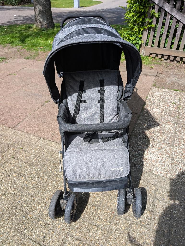 Safety first dubbele kinderwagen, Kinderen en Baby's, Buggy's, Zo goed als nieuw, Overige merken, Duomodel, Regenhoes, Verstelbare rugleuning