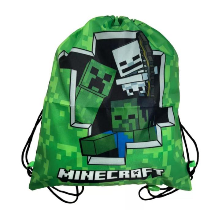 Minecraft Gymtas / Zwemtas / Sporttas / Rugtas - Creeper, Bijoux, Sacs & Beauté, Sacs | Sacs à dos, Neuf, 25 à 40 cm, 30 à 45 cm