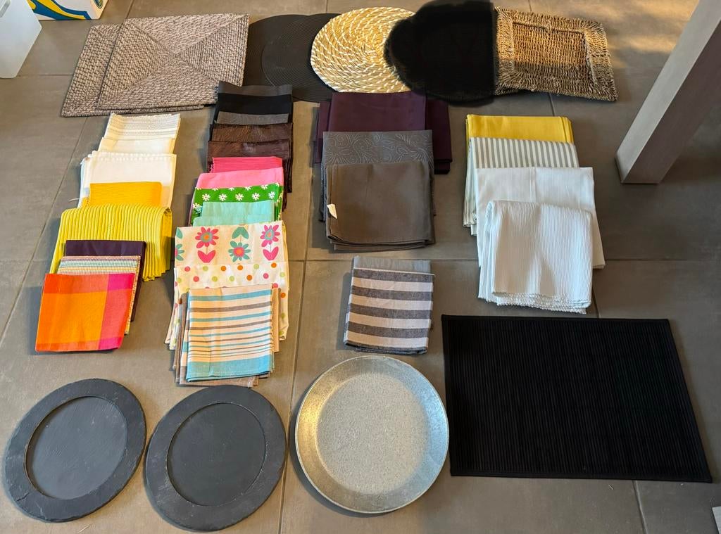 Allerlei placemats en onderzetters, Ophalen, Gebruikt