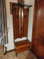 vintage eiken kapstok met kist, Huis en Inrichting, Woonaccessoires | Kapstokken, Ophalen, Gebruikt, Staande kapstok, 150 tot 200 cm