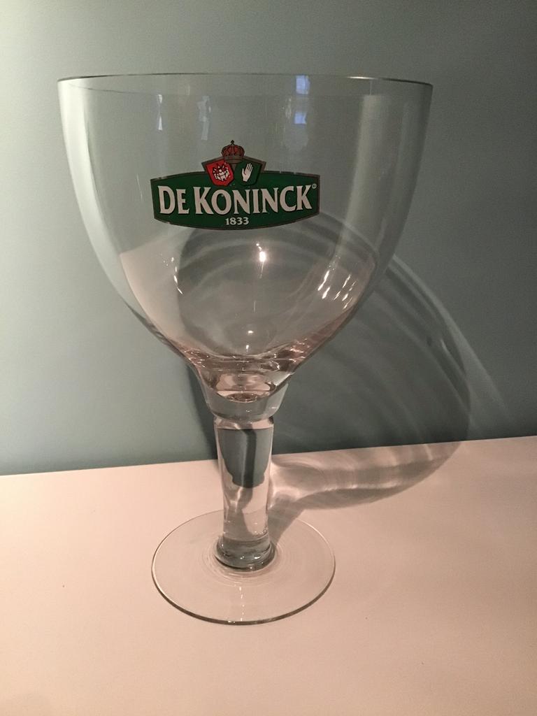 De koninck glas 3l, Verzamelen, Biermerken, Ophalen, Zo goed als nieuw, De Koninck