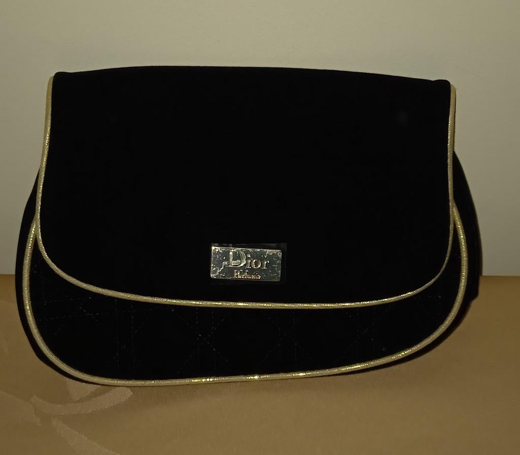 Nieuw: Toilettas zwart fluweel merk Dior., Handtassen en Accessoires, Toilettassen, Ophalen, Nieuw, Zwart, Dame