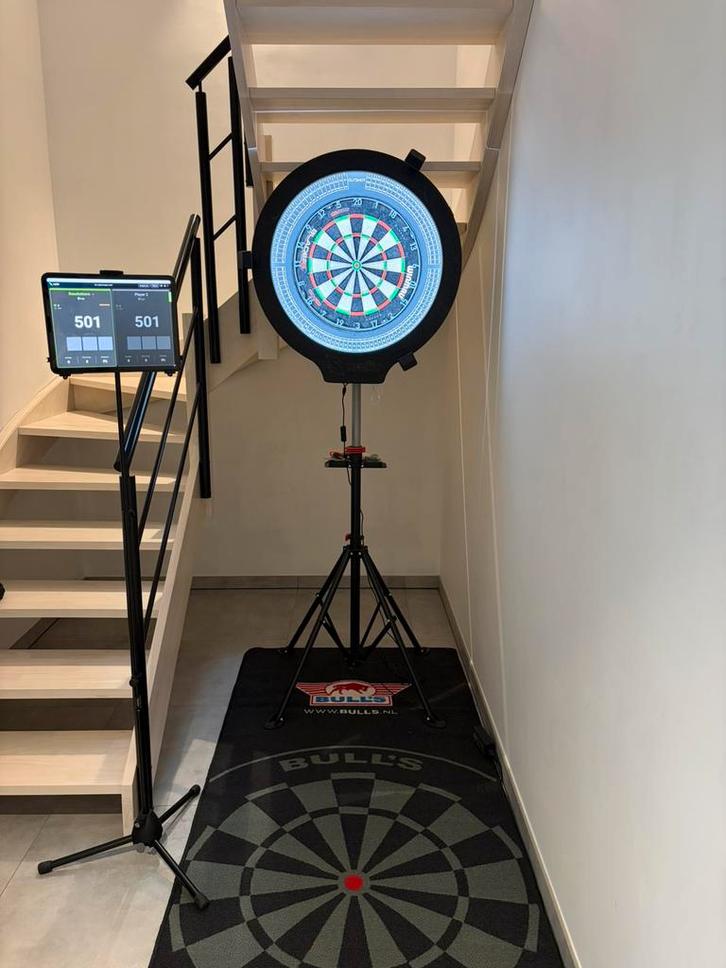 Complete scolia home darts setup, Sport en Fitness, Darts, Zo goed als nieuw, Dartbord, Ophalen