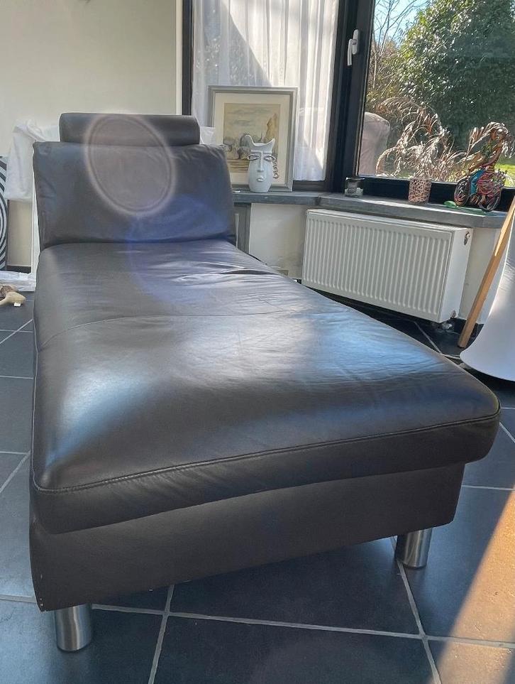 Meridienne Stressless maron, Maison & Meubles, Canapés | Salons, Utilisé, Banc droit, Une personne, Moins de 150 cm, 125 à 150 cm