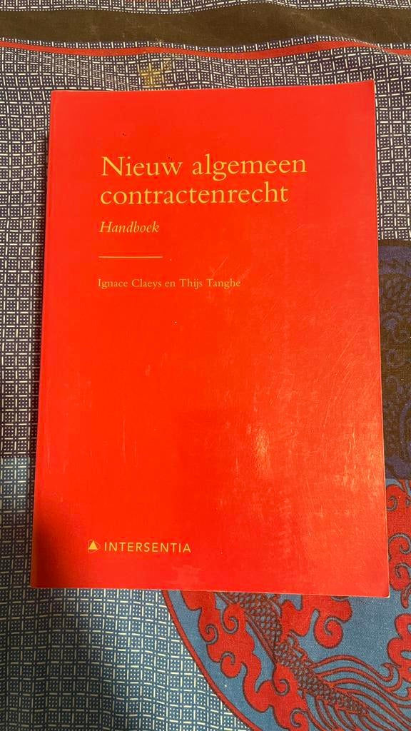 Nieuw algemeen contractenrecht - Handboek (Claeys & Tanghe), Boeken, Schoolboeken, Gelezen, Overige vakken, Overige niveaus, Ophalen of Verzenden