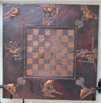 congolees koperslagwerk schaakbord, Antiek en Kunst, Ophalen of Verzenden, Koper