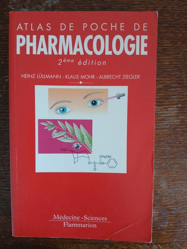 L'"Atlas de poche de pharmacologie" de Heinz Lüllmann, Livres, Enlèvement ou Envoi