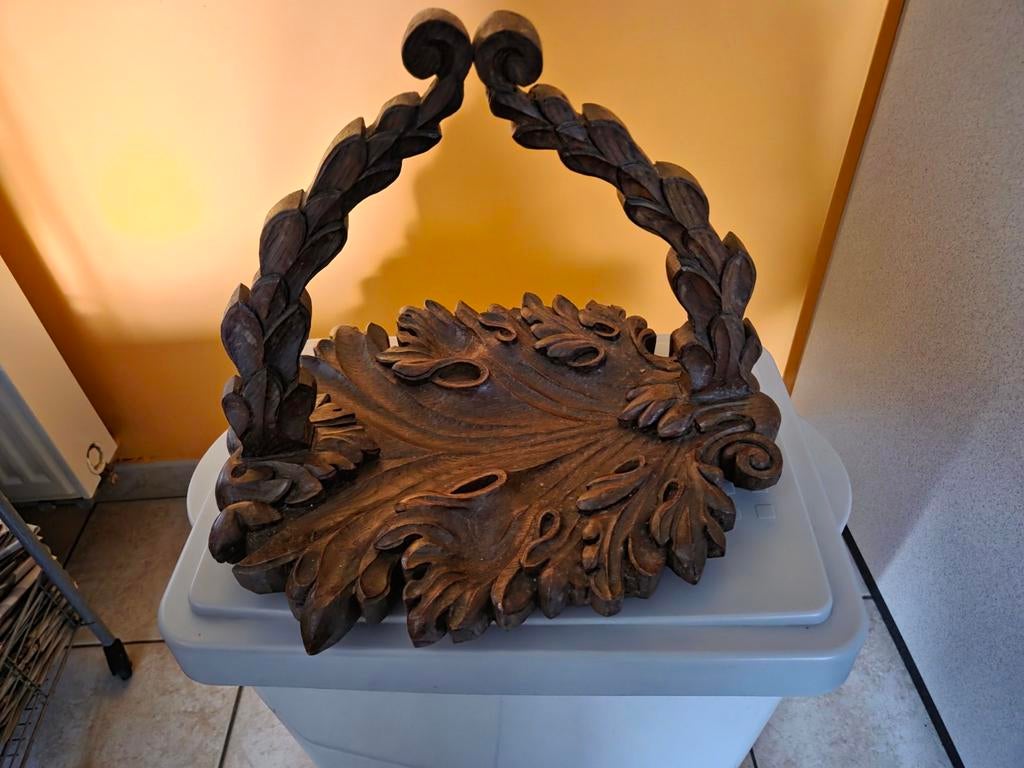 Bol en bois vintage, Antiquités & Art, Enlèvement ou Envoi