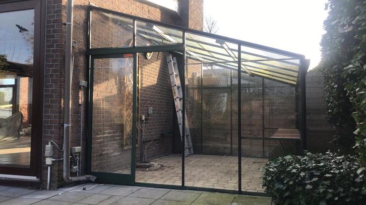 Serre voor aanbouw tegen muur of gevel, Jardin & Terrasse, Serres, Utilisé, Serre murale, Aluminium, Verre, Enlèvement