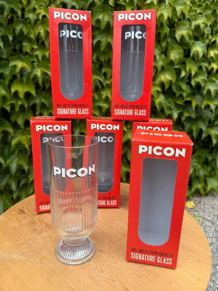 Zes Picon glazen, Collections, Verres & Petits Verres, Neuf, Autres types, Enlèvement ou Envoi