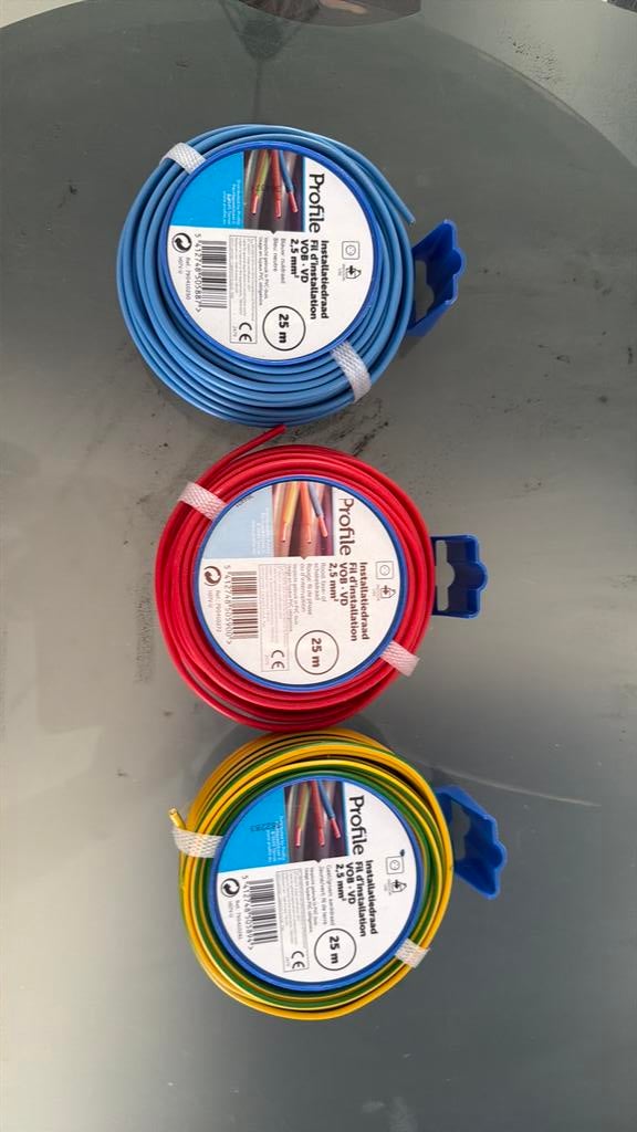 Installatiedraad VOB 2,5mm + 1,5mm, Ophalen, Nieuw