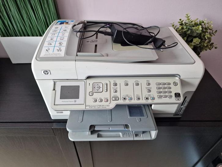 Printer HP Photosmart C7280 all-in-one, Computers en Software, Printers, Gebruikt, All-in-one, Laserprinter, Faxen, Kleur printen