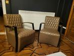 2 fauteuils, Maison & Meubles, Enlèvement, Brun, Cuir, Deux