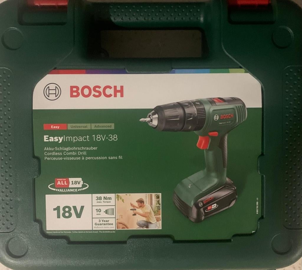 Nieuwe Bosch schroef/boormachine, Doe-het-zelf en Bouw, Gereedschap | Boormachines, Ophalen, Boormachine