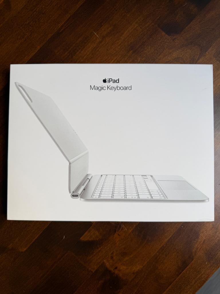 Apple Magic Keyboard voor iPad Pro 11-inch (M4/M5) – AZERTY, Wit, 11 inch, Ophalen of Verzenden, Zo goed als nieuw