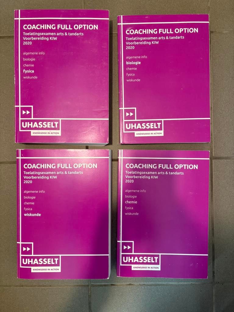 Toelatingsexamen arts & tandarts Voorbereiding KIW, Ophalen, Zo goed als nieuw