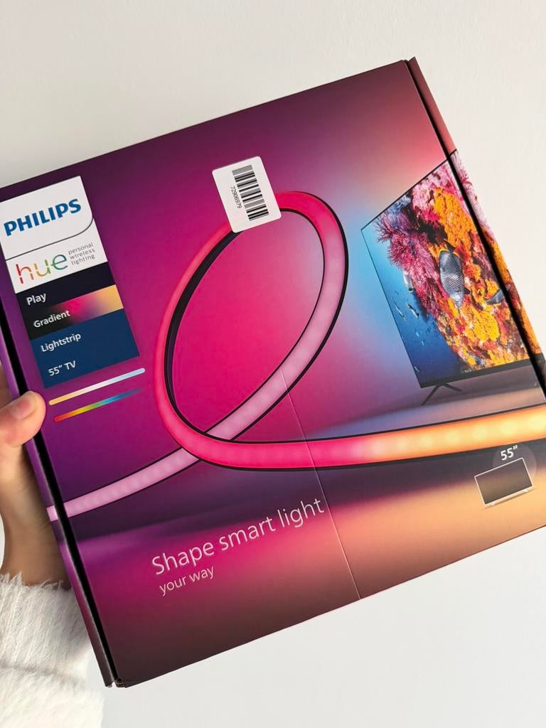 Phillips hue play gradient lights 55 inch TV, TV, Hi-fi & Vidéo, Télévisions, Enlèvement, Neuf, LED, Pioneer