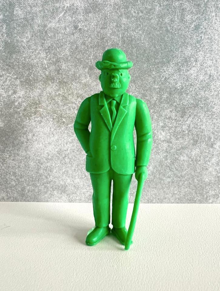 Figurine Dupond vert - Tintin Esso 1973, Verzamelen, Stripfiguren, Gebruikt, Beeldje of Figuurtje, Kuifje, Ophalen of Verzenden