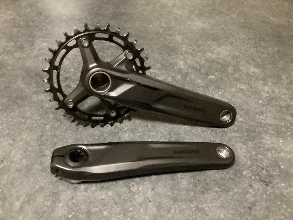 Shimano crankstel mtb, Fietsen en Brommers, Fietsonderdelen, Ophalen of Verzenden, Zo goed als nieuw, Mountainbike