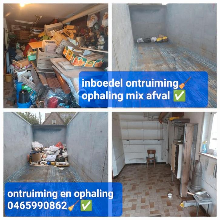 Inboedel ontruiming ophaling bouw mix afval ️, Immo, Huizen en Appartementen te koop, Antwerpen (stad)