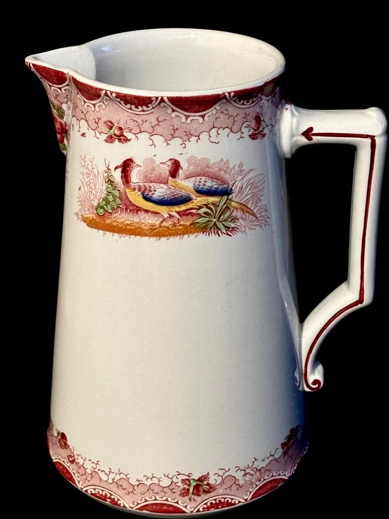 Ancien pichet XIXe siècle en faïence de Sarreguemines, Antiquités & Art, Enlèvement ou Envoi
