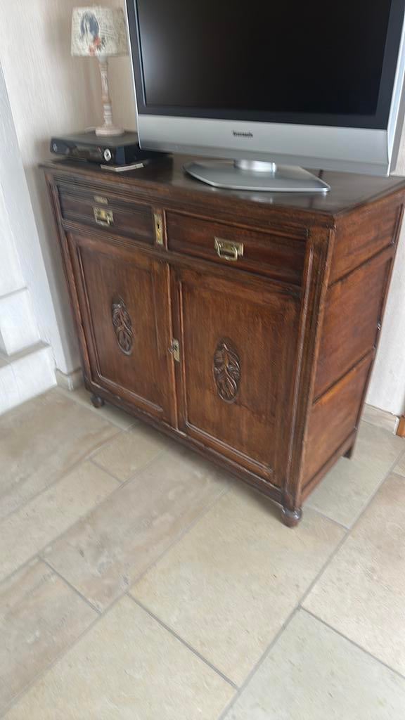 Armoire ancienne en chêne, Maison & Meubles, Enlèvement, Comme neuf