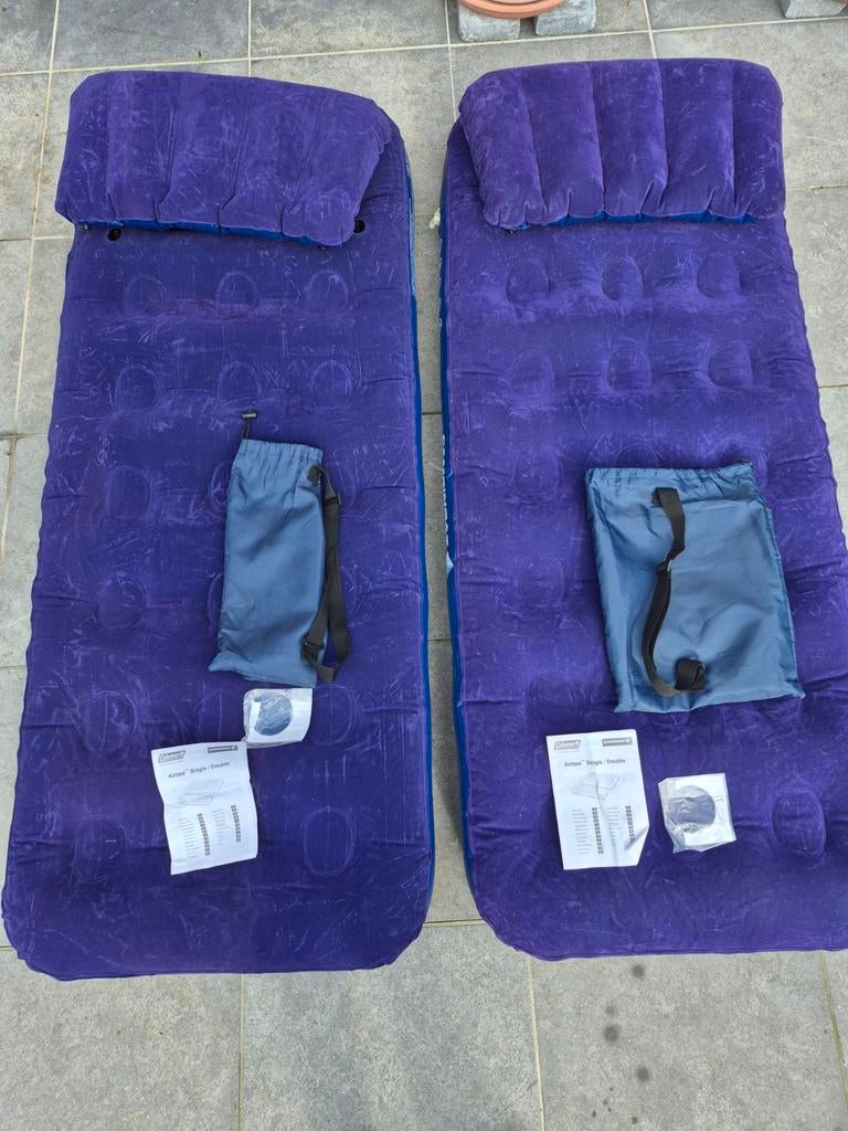 Campingaz 1 persoons luchtbedden, 2 stuks, Caravanes & Camping, Enlèvement, Comme neuf, 1 personne