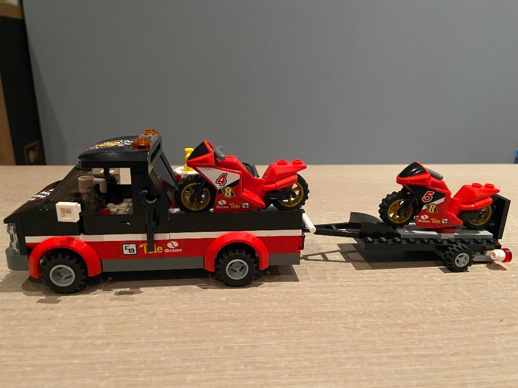 lego 60084 racing bike transporter, City, Lego, Ophalen of Verzenden, Zo goed als nieuw