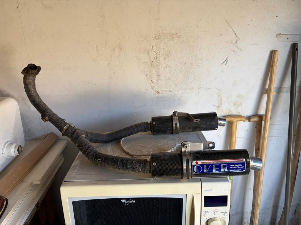 Dubbele over uitlaat voor dax monkey gorilla, Fietsen en Brommers, Brommers | Honda, Ophalen