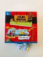 Boekje + puzzeltrein: wilde dieren, Ophalen, Zo goed als nieuw