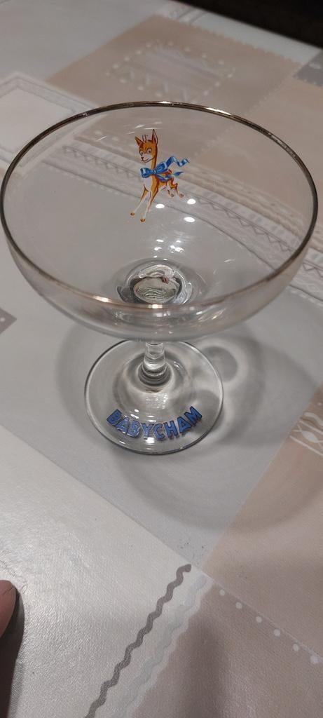 2 vintage glazen Babycham, Enlèvement